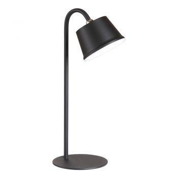Veioză neagră LED cu abajur din metal (înălțime 34 cm) Voet – Fischer & Honsel ieftina