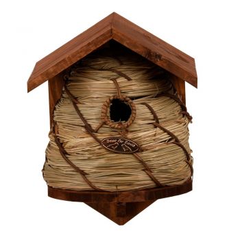 Căsuță pentru păsări din lemn/din stuf Hive – Esschert Design