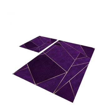 Covorașe de baie violet 2 buc. 60x100 cm – Mila Home ieftin