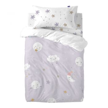 Lenjerie de pat pentru copii din bumbac pentru pătuț 100x120 cm Moons – Moshi Moshi