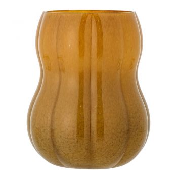 Vază maro din sticlă lucrată manual (înălțime 20 cm) Pumpkin – Bloomingville