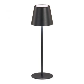 Veioză neagră LED cu abajur din metal (înălțime 36,5 cm) Viletto – Fischer & Honsel