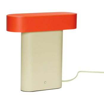 Veioză portocalie/bej (înălțime 25 cm) Sleek – Hübsch la reducere