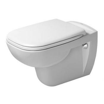 Set vas WC suspendat Duravit D-Code 54.5x35.5cm si capac clasic ieftin