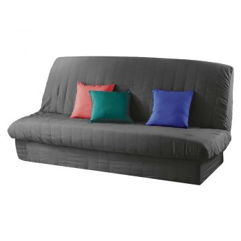 Husă pentru mobilier de șezut gri închis elastică pentru canapea pentru mobilă cu 3 locuri Essentiel – douceur d'intérieur