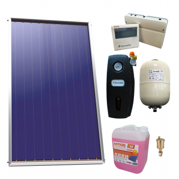 Pachet Panou solar plan Sunsystem Select PK SL CL NL 2.15 m², controller, vas expansiune, grup pompare, aerisitor 1/2, antigel