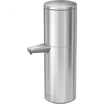 Simplehuman - 946 ml, oțel inoxidabil (potrivit pentru montare pe perete) - Dozator fără contact pentru dezinfectant și săpun