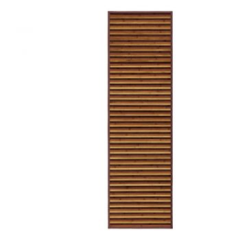 Covor tip traversă galben muștar/maro din bambus 60x200 cm – Casa Selección