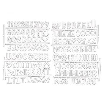 Litere pentru organizatoare albe 11.5x20x3 cm – Homéa