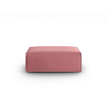 Taburet, Mackay, Cosmopolitan Design, 100x69x40 cm, catifea, roz somon ieftin