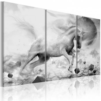 Tablou - A unicorn on the edge of the world 120x80 cm