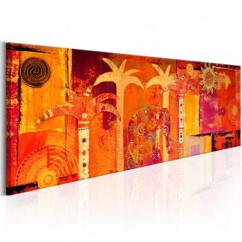Tablou - African Collage 150x50 cm