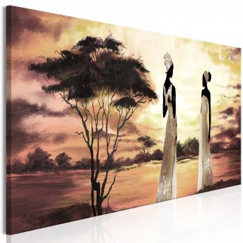 Tablou - African Goddesses (1 Part) Narrow 135x45 cm