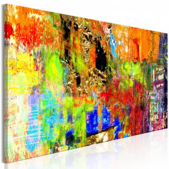 Tablou - Colourful Abstraction (1 Part) Narrow 120x40 cm