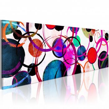 Tablou - Colourful Circle 135x45 cm