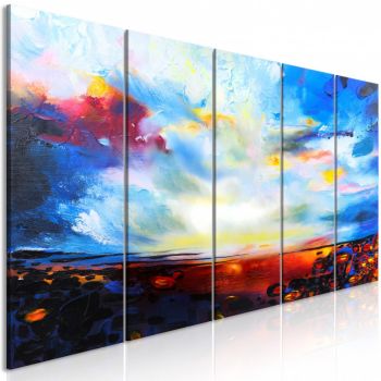 Tablou - Colourful Sky (5 Parts) Narrow 200x80 cm