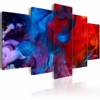 Tablou - Dance of Colourful Flames 200x100 cm