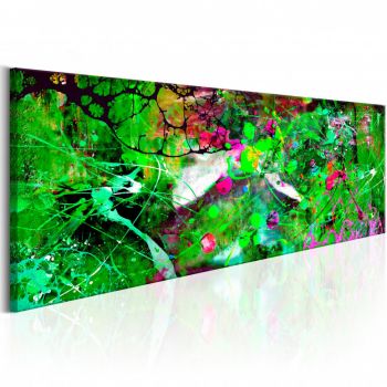 Tablou - Green Fantasy 135x45 cm ieftin