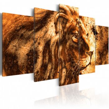 Tablou - Beautiful Lion 200x100 cm