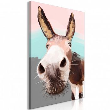 Tablou - Curious Donkey (1 Part) Vertical 40x60 cm