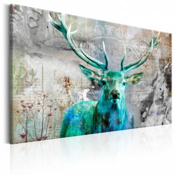 Tablou - Green Deer 90x60 cm