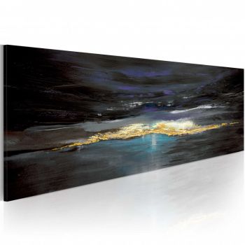 Tablou pictat manual - After a storm comes a calm 100x40 cm ieftin