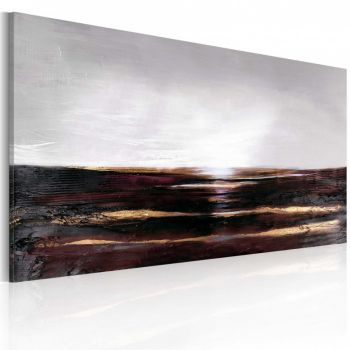 Tablou pictat manual - Black ocean 120x60 cm