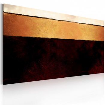 Tablou pictat manual - The Earth's layers 120x60 cm