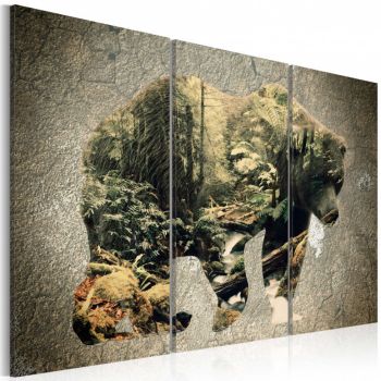 Tablou - The Bear in the Forest 120x80 cm