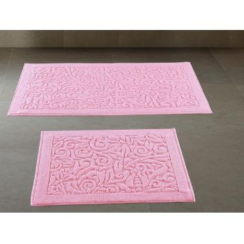 Set 2 Prosoape Pentru Picioare Garden Pink 60x50 si 60x100 cm (Bumbac 100%)