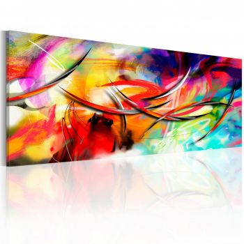Tablou - Dance of the rainbow 150x50 cm