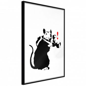 Poster - Banksy: Rat Photographer, cu Ramă neagră, 20x30 cm la reducere