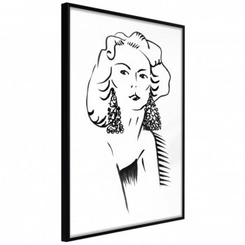 Poster - Hypnotic Earrings, cu Ramă neagră, 30x45 cm