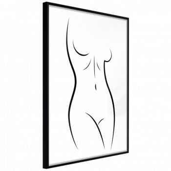 Poster - Minimalist Nude, cu Ramă neagră, 20x30 cm