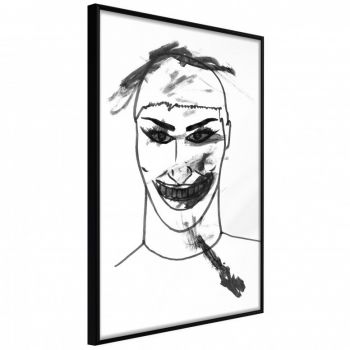 Poster - Scary Clown, cu Ramă neagră, 20x30 cm