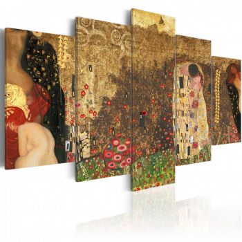 Tablou - Klimt's muses 100x50 cm