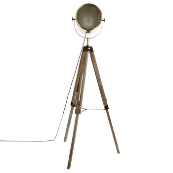 Lampadar reglabil Mads, E27 bronz-maro, 62.5x57x150 cm