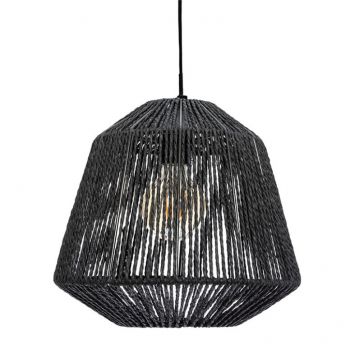 Lustra cu o singura lumina Jily, E27, negru, 29x26.8 cm