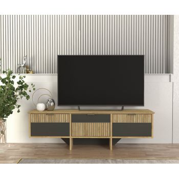 Comodă Tv Urban Harmony, 150 x 35 x 53 cm, Safir-Antracit, UnicUtil ieftina