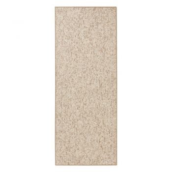 Covor BT Carpet Wolly, 80 x 300 cm, bej maroniu