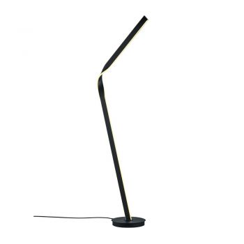 Lampadar negru LED cu abajur din metal (înălțime 181 cm) Cicenza – CINQUE