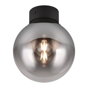 Plafonieră neagră LED cu abajur din sticlă ø 30 cm Cipallone – CINQUE ieftina