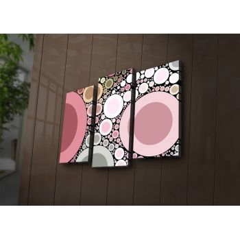 Tablou Canvas cu Led Rosa, Multicolor, 66 x 45 cm ieftin