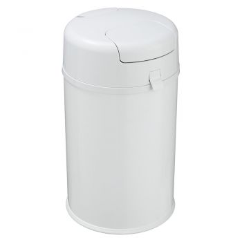 Coș de gunoi alb pentru scutece din metal Secura – Wenko