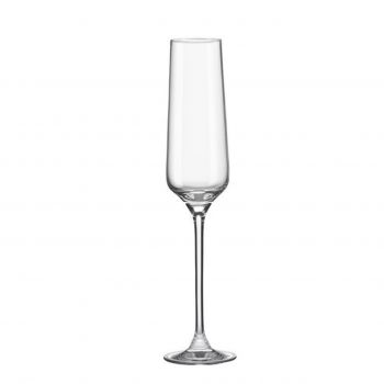 Set 4 pahare pentru sampanie Charisma, Rona, 190 ml, sticla, transparent