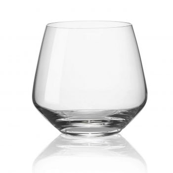 Set 4 pahare pentru whisky Charisma, Rona, 390 ml, sticla, transparent