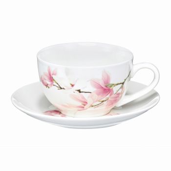 Set ceai/cafea 12 piese Magnolia, Ambition, 29x21x12 cm, portelan, multicolor