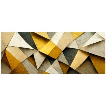 Tapet autoadeziv Premium, textura canvas, Triangle, 130 x 52 cm