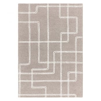 Covor gri deschis handmade din lână 120x170 cm Ada – Asiatic Carpets