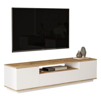 Comoda TV Soren sonoma - whie 180x.44.5x44.6cm